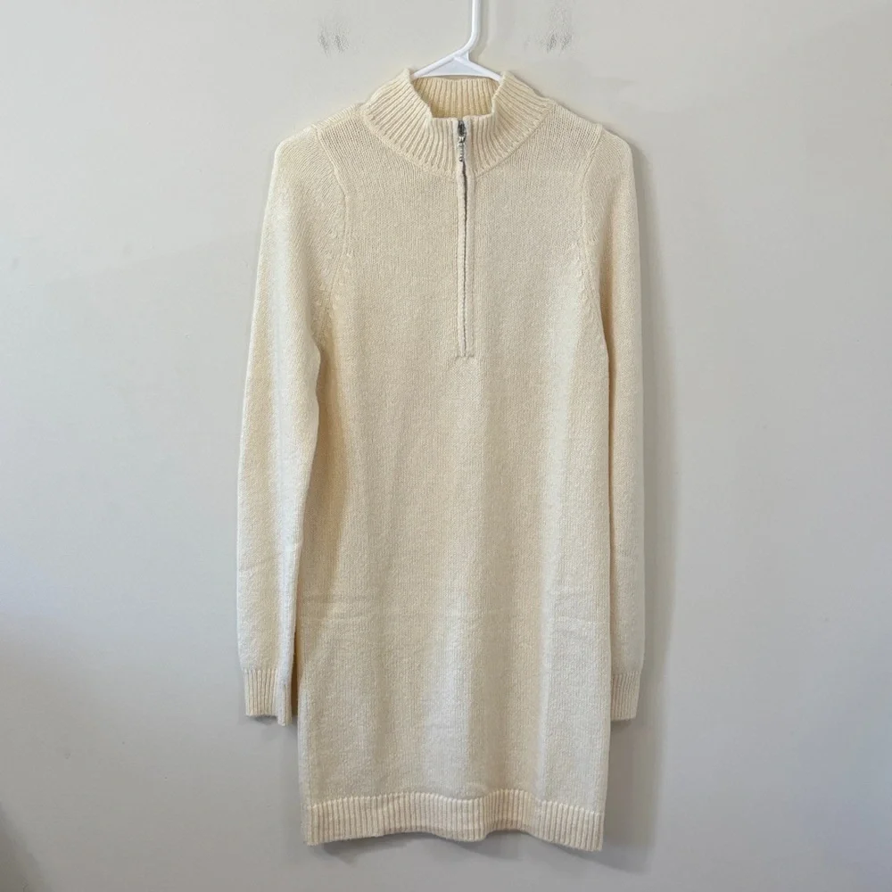 NWOT Lovers & Friends Anthea Sweater Dress Ivory Size Large - Picture 2 of 10